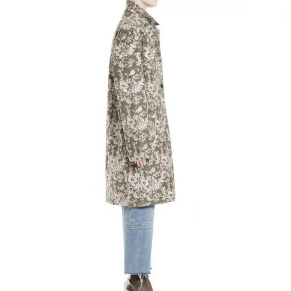 New Robert Rodriguez Floral Embroidered Car Coat Size 0 - Picture 4 of 13